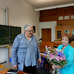 Geschäftsführer Markus Müller mit Annelie Siebert-Mederer